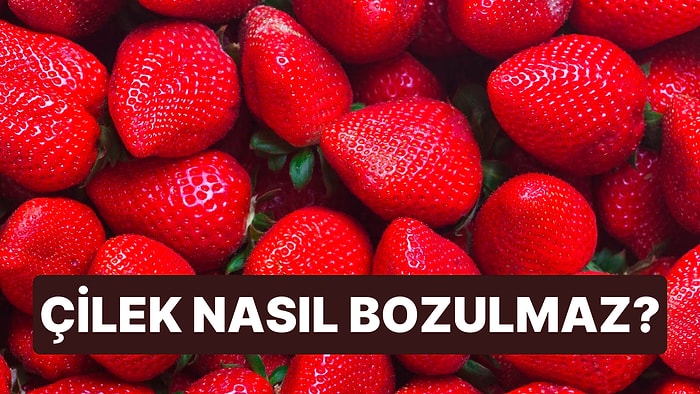 Çileğin Bozulmaması İçin Çileği Nasıl Doğru Şekilde Saklamalıyız?