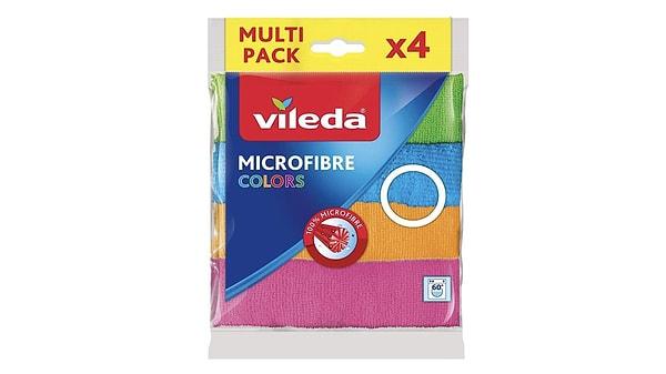 1. Vileda Colors Mikrofiber Bez 4'lü Paket