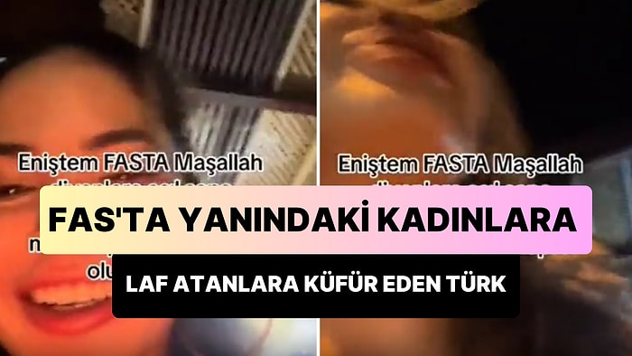 Fas Tatili Sırasında 'Maşallah' Denilerek Laf Atılan Kadının Eniştesinin Küfür Ettiği Anlar Viral Oldu