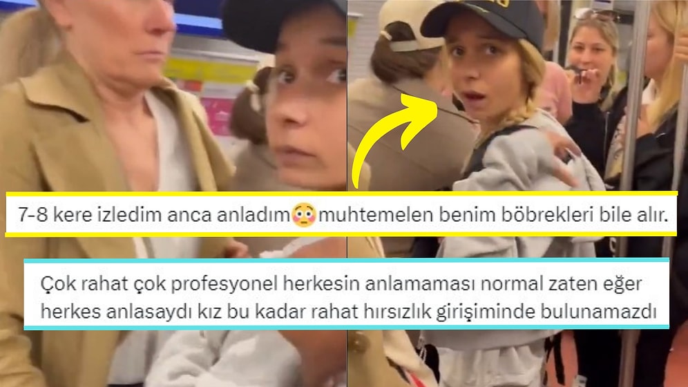 Metroda Yaptığı Yankesicilik ile Ağızları Açık Bırakan Hırsızın Videosu Çok Konuşuldu
