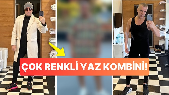 Giydikleriyle Gündem Olan Berdan Mardini Bu Sefer de Renkli Yaz Kombiniyle Sosyal Medyayı Salladı