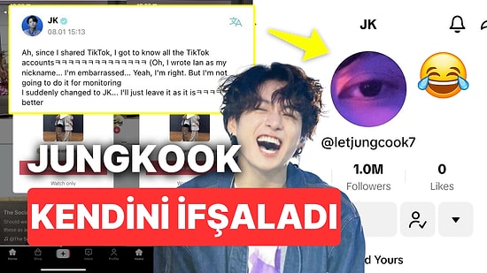 BTS Üyesi Jungkook Yanlışlıkla TikTok Hesabını İfşa Edince ARMY'nin Diline Düştü!