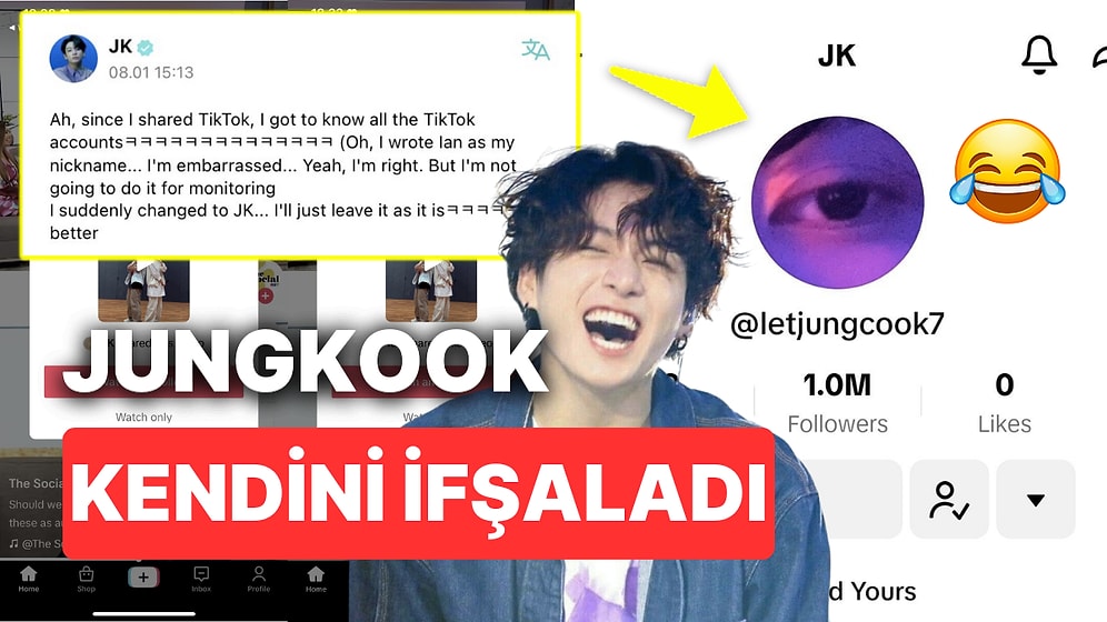 BTS Üyesi Jungkook Yanlışlıkla TikTok Hesabını İfşa Edince ARMY'nin Diline Düştü!