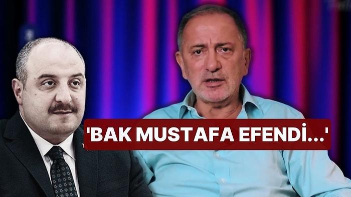 Fatih Altaylı ve Mustafa Varank Sosyal Medyada Birbirine Girdi! 'Bak Mustafa Efendi...'
