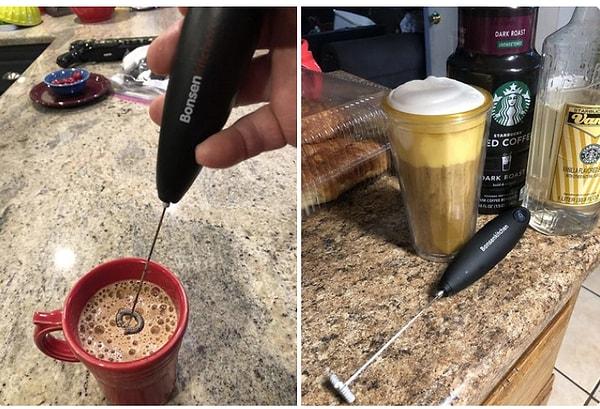 5. Kendi evinizde kahve keyfinizi bir üst seviyeye taşımak için Arendo çubuk süt köpürtücüyü deneyin ve farkı kendiniz görün!