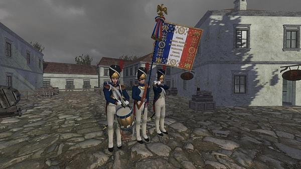 1. "Mount & Blade: Napoleonic Wars oynuyordum. Bu oyunda askerler hariç bando takımının bir üyesi olarak da oynayabiliyorsunuz."
