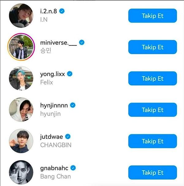 Stray Kids üyeleri kendilerine şahsi Instagram hesabı açtı.