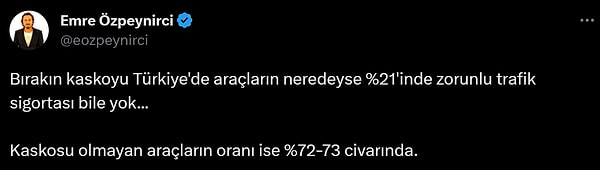 Emre Özpeynirci de durumun vahametine dikkat çekti.