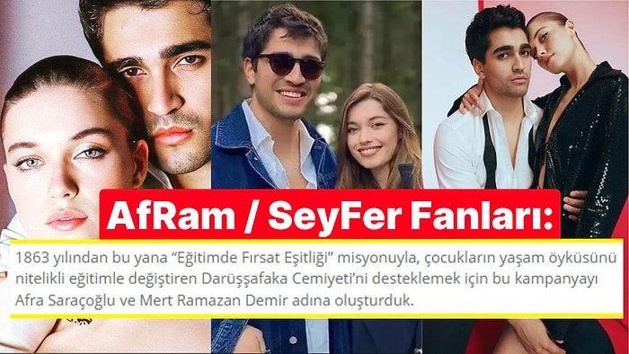 Afra Saraçoğlu ve Mert Ramazan Demir Hayranlarından Gençlerin Eğitimi İçin Büyük Meblağda Bağış Geldi