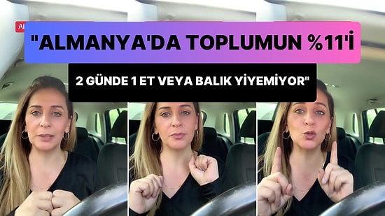 Almanya Gurbetçilerin Anlattığı Gibi Değil Diyen Kadın: Toplumun %11'i İki Günde Bir Et Veya Balık Tüketemiyor