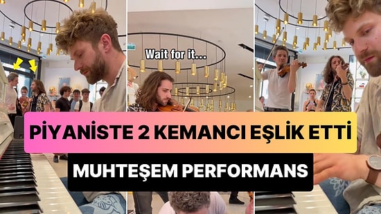 Interstellar Müziğini Çalan Piyaniste 2 Kemancı Eşlik Edince Ortaya Çıkan Enfes Görüntüler