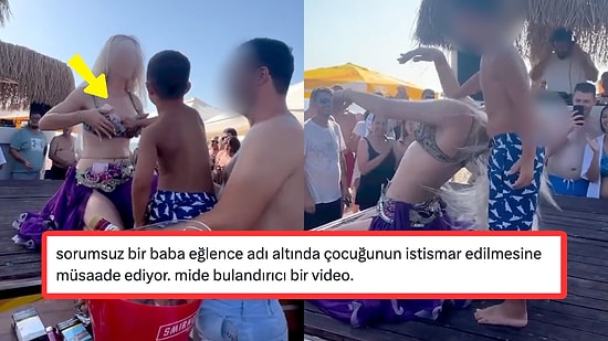 Küçük Bir Çocuğun Dansözün Göğüslerine Para Takıp Oynadığı Görüntüler İnfial Yarattı!