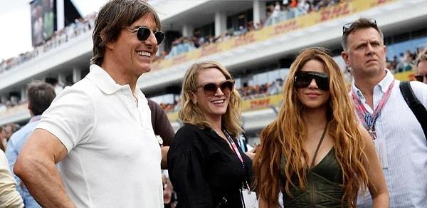 Ayrılıktan aylar sonra Formula 1 yarışında Tom Cruise ile görüntülendi.