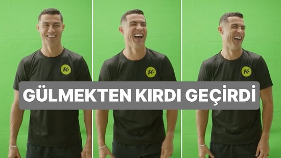 Cristiano Ronaldo Reklam Çekiminde Bir Kelimeyi Telaffuz Edemeyince Ortaya Komik Anlar Çıktı
