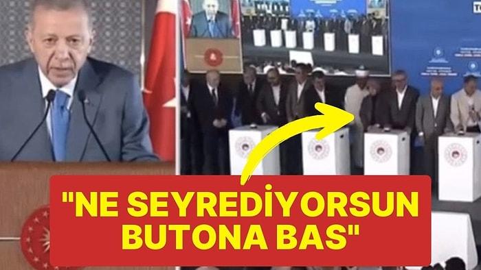 Cumhurbaşkanı Erdoğan, Butona Basmakta Geciken Milletvekilini Fırçaladı: "Ne Seyrediyorsun"