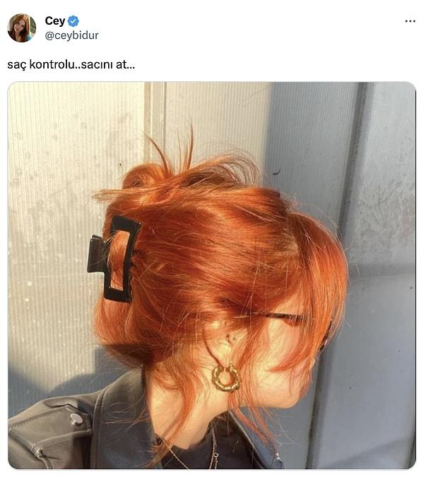 Twitter'da @ceybidur adlı bir kullanıcı, takipçilerinden saçlarının fotoğrafını atmalarını istedi. Bakalım kimlerde ne saçlar varmış?