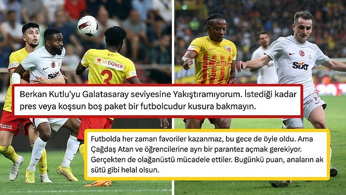 Transfer Tahtası Kapalı Kayserispor Karşısında Bir Puana Razı Olan Galatasaray'a Gelen Tepkiler