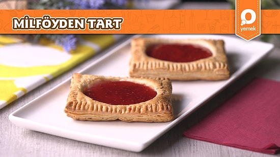 Milföyden Reçelli Tart Nasıl Yapılır?