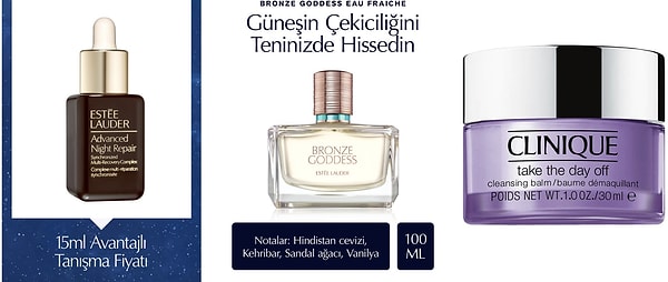 Estee Lauder, Clinique Marka Ürünlerde Sepette %25 İndirim