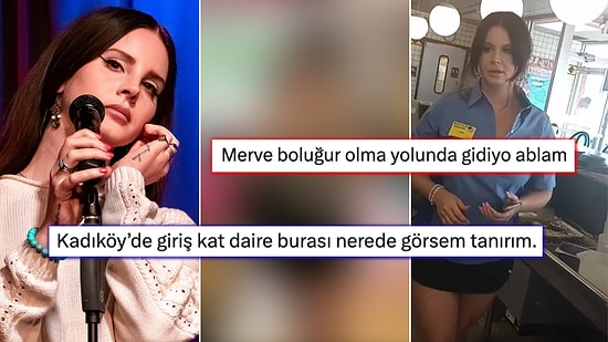 Kendinden Kaçmak İçin Garsonluk Yapan Lana Del Rey Pozuyla Yine Gündemde