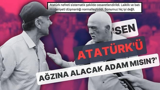 Atatürk'e 'Dinsiz' Diyen Kişiye 'S**tir' Çeken Dayı Sosyal Medyada Gündem Oldu!