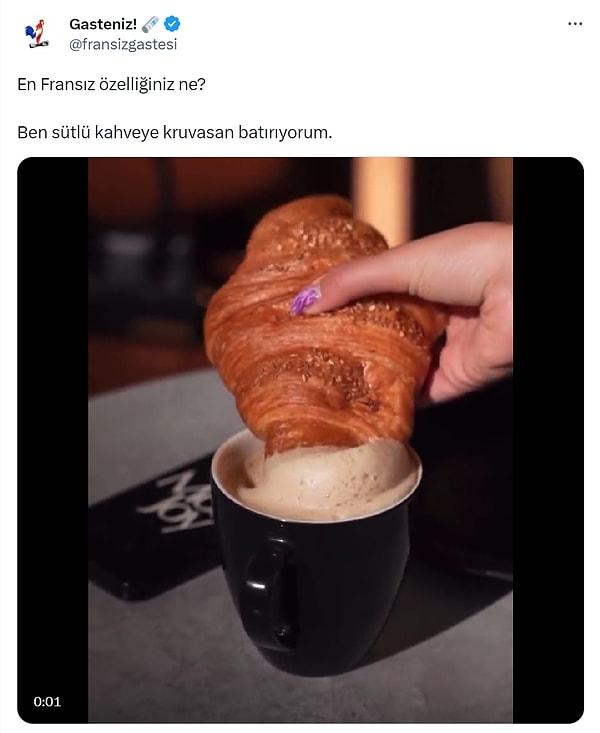 Tam da bu konuya değinen @fransizgastesi adlı kullanıcı, En Fransız özelliğiniz ne? şeklinde bir paylaşım yaparak içimizdeki küçük Fransızları ortaya çıkarmış. Gelen yanıtlar ise birbirinden şahane!
