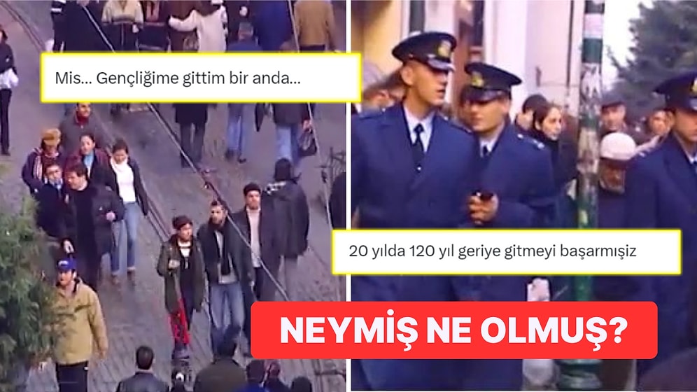 Neler Değişmiş? 20 Yıl Önce Yayınlanan Gülbeyaz Dizisindeki İstiklal Caddesi Sahnesi Zaman Yolculuğu Yaptırdı