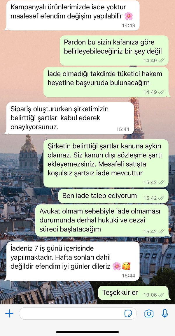 İşte aralarında geçen konuşma: