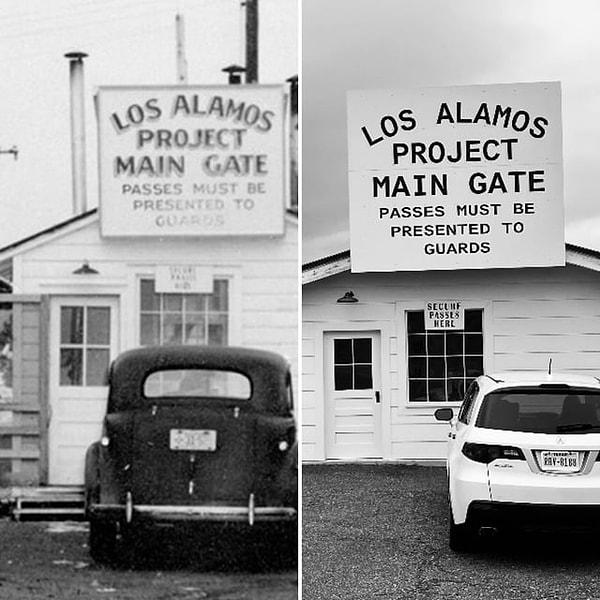 5. Los Alamos Manhattan Projesi Ana Kapısı.(1940'lar ve 2023)