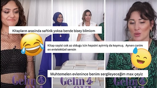 Gelin Evi Programında Yarışmacının 'Çeyizim' Diye Yatağa Serdiği Kitaplar "Bu da Artık Şov" Dedirtti