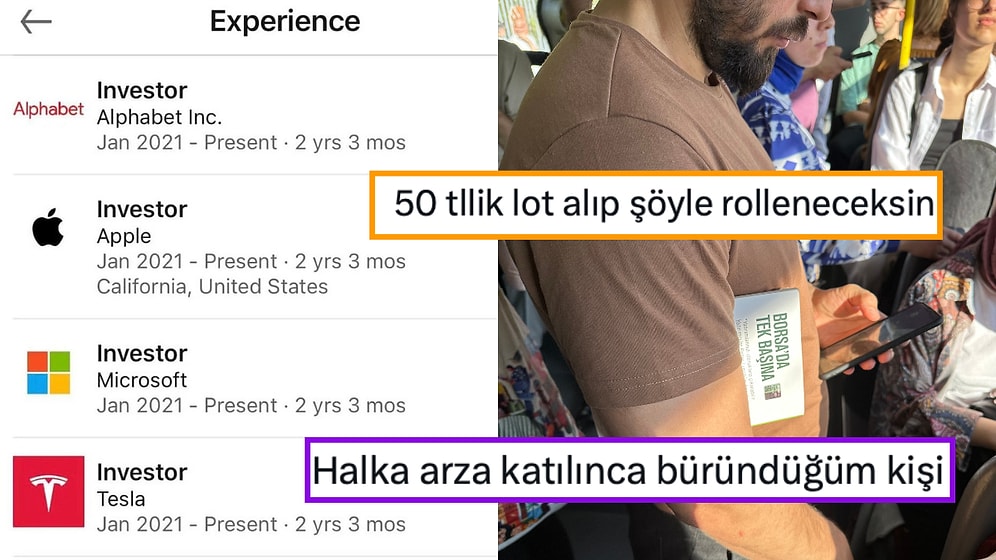 Satın Aldığı Hisseleri LinkedIn CV'sine Ekleyip Kendini Şirkete Ortak Gösteren Kişi Alay Konusu Oldu