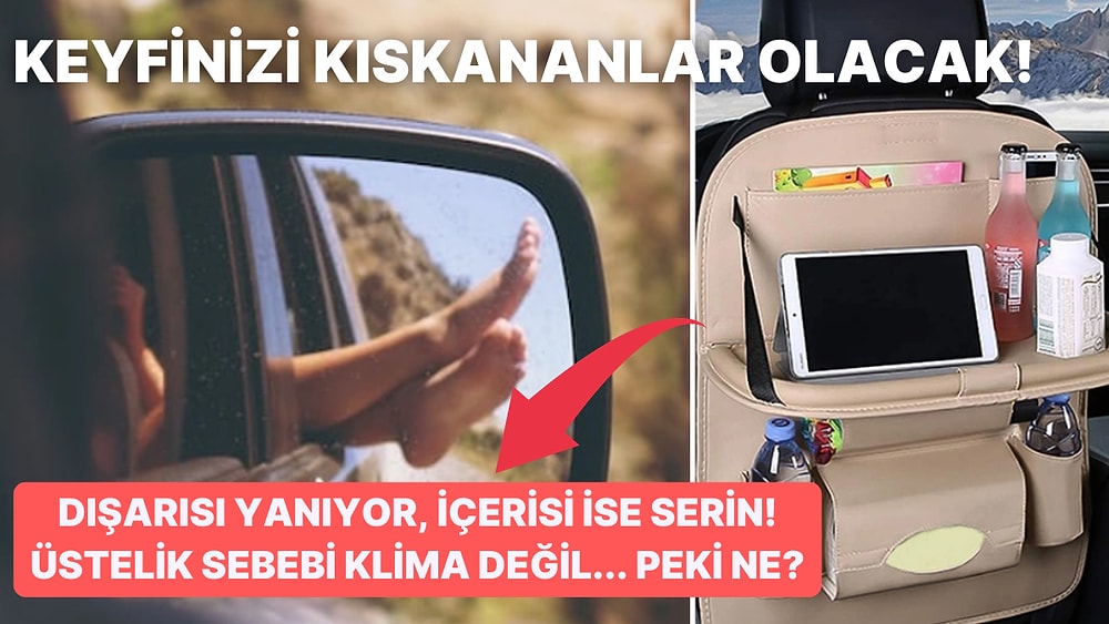 Keyfine Düşkünlerin Kayıtsız Kalamayacağı Uzun Araba Yolculuklarını Konforlu Hale Getirecek Ürünler