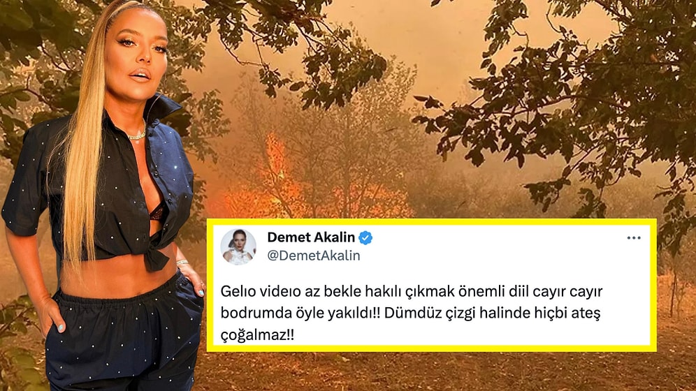 Demet Akalın, Çanakkale'de Bir Türlü Söndürülemeyen Yangınla İlgili Teorisiyle Bi' Düşündürttü!