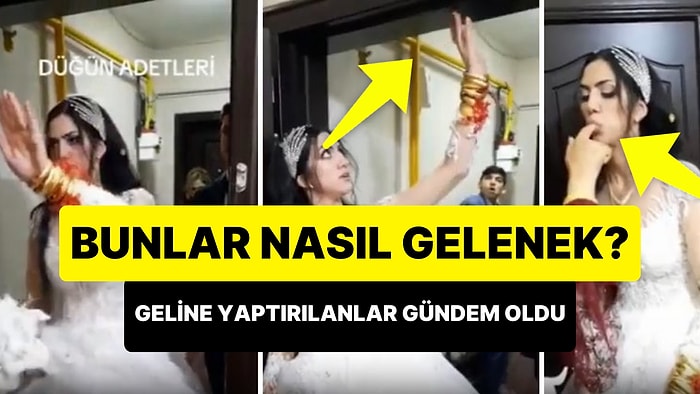 Bunlar Nasıl Adetler? Gerdek Öncesi Eve Giren Geline 'Gelenek' Adı Altında Yaptırılanlar Gündem Oldu