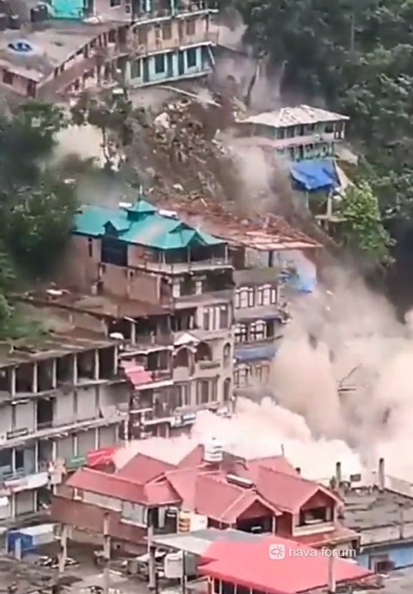 Himalayalar'daki Kullu bölgesindeki yaşanan felaket sonrası kimsenin hayatını kaybetmediği açıklandı.