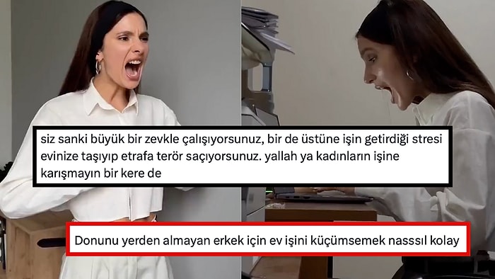 İş Hayatında Zorlanan Kadın Gitsin Evinin Hanımı Olsun Diyen Kişiye Ağzının Payını Verecek Cevaplar