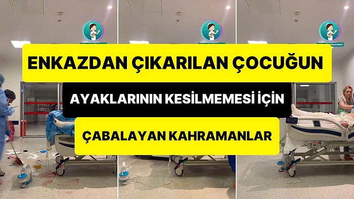 6 Şubat Depreminde Enkaz Altında Kalan Çocuğun Bacaklarını Kaybetmemesi İçin Çabalayan Pelerinsiz Kahramanlar