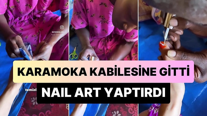 Karamoja Kabilesini Ziyaret Eden Türk Gezgin, Karamojong Kadınına Nail Art Yaptırdı