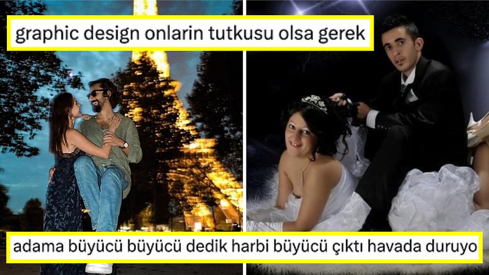 Alina Boz ve Umut Evirgen'in Romantik Paris Tatilinden Yaptığı Göz Yanılmalı Kucak Paylaşımı