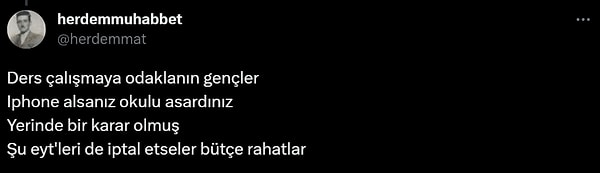 Öğrencilere soran ya da zaten gençlerin fikrini önemseyen olmadığı da anlaşılıyor.