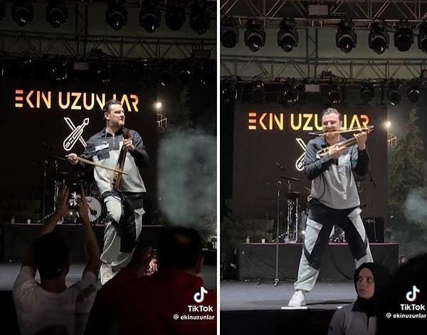 Ekin Uzunlar kemençe ile 'Herkes Öldürür Sevdiğini' şarkısını çaldığı anları ise sosyal medyada paylaşarak gündem oldu.