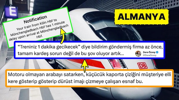 Almanya'da Biraz Şov Kokan "Treniniz 1 Dakika Gecikecek" Bildirimi Tartışma Başlattı