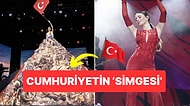Simge 30 Ağustos'ta Giydiği 4.5 Metrelik 'Cumhuriyet' Kostümüyle Takdir Topladı!