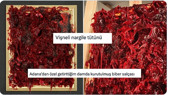 Tablodan Başka Her Şeye Benzeyen Çağdaş Sanat Eserine Yaptıkları Benzetmelerle Güldüren Kişiler