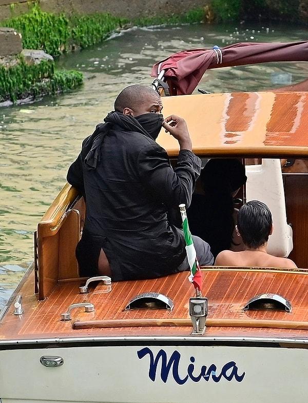 7. Kanye West ve Bianca Censori ise İtalya'da bir teknede yakalandı!