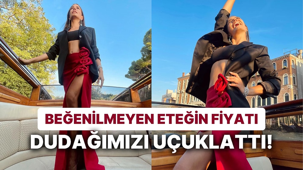Demet Özdemir'in Venedik Film Festivali'nde Giydiği Güllü Eteğin Fiyatı Züğürt Çenemizi Bir Hayli Yoracak!
