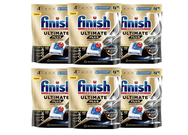 27. Finish Ultimate Plus 240 Kapsül Bulaşık Makinesi Deterjanı Tableti (6 x 40 Kapsül)
