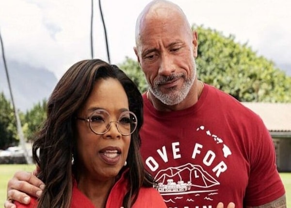 Birlikte 10 milyon dolar bağışlayan ve geri kalan miktar için Instagram ve TikTok üzerinden hayranlarının bağış yapmasını isteyen Oprah ve Johnson, herkesi sinirlendirdi.