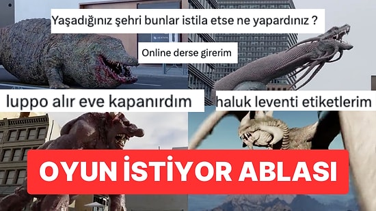 Yaşadığı Şehri İlginç Yaratıklar Bassa Ne Yapacağı Sorulan Kullanıcıların Savaş Taktikleri😂