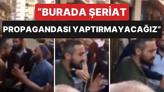Esnaf Tebliğ İçin Gelen Tarikat Üyelerine Tepki Gösterdi: "Burada Şeriat Propagandası Yaptırmayacağız"
